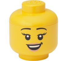 Úložný box LEGO Hlava - šťastná dívka (mini)_597382192