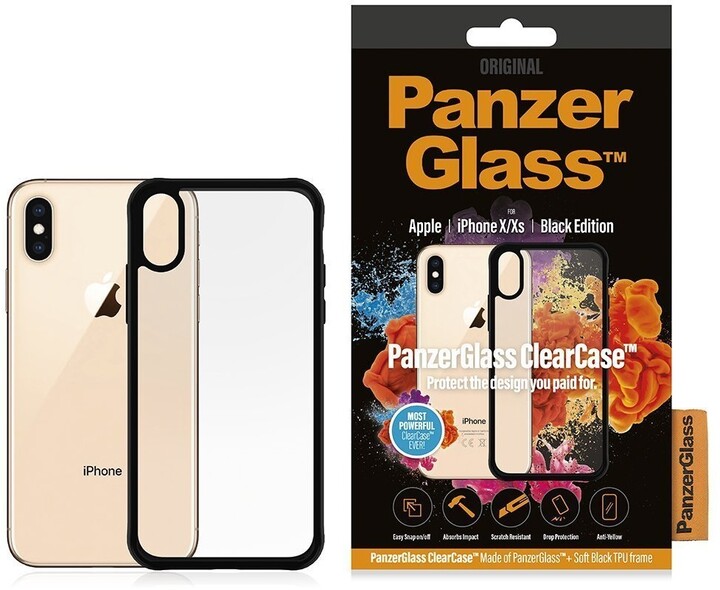 PanzerGlass ClearCase pro Apple iPhone X/Xs, černá_187152020