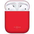 FIXED ultratenké silikonové pouzdro Silky pro Apple Airpods, červená_686297451
