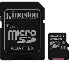 Kingston Micro SDXC Canvas Select 256GB 80MB/s UHS-I + SD adaptér_1392547839
