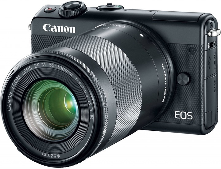 Canon EOS M100 + EF-M 15-45mm IS STM + EF-M 55-200mm IS STM, černá_604115922