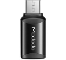 Mcdodo adaptér USB-C - microUSB, černá