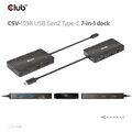 Club3D dokovací stanice USB Gen2 Type-C na Dual DisplayPort 4k60Hz 7-in-1 Portable Dock_7954323