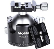 Rollei T7S Mark III, stativová hlava, kulová, maximální zátěž 26kg, černo-stříbrná_913921139