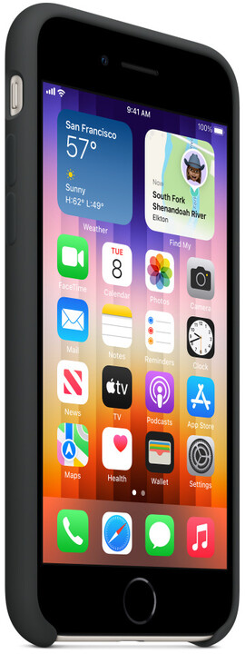 Apple silikonový kryt na iPhone SE (2022), temně inkoustová_1715470216