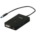 i-tec USB 3.0 Travel Docking Station - cestovní dokovací stanice (HDMI, DVI-I, 3x USB 3.0)_1614082100