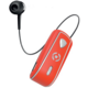 CELLY SNAIL, bluetooth headset s klipem a navijákem kabelu, červená