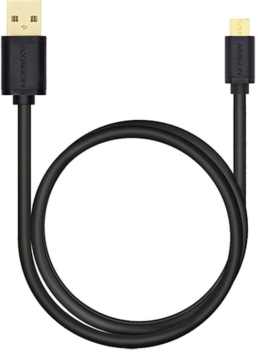 AXAGON BUMM-AM15QB, HQ Kabel Micro USB - USB A, datový a nabíjecí 2A, černý, 1.5 m_990258741