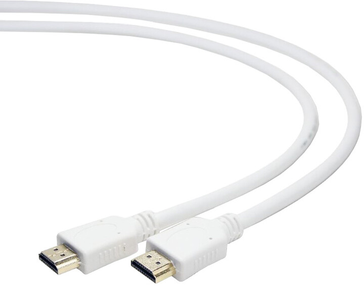 Gembird CABLEXPERT kabel HDMI-HDMI 1m, 1.4, M/M stíněný, zlacené kontakty, bílá_1435794934