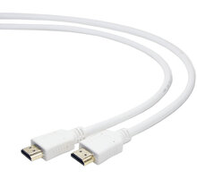 Gembird CABLEXPERT kabel HDMI-HDMI 3m, 1.4, M/M stíněný, zlacené kontakty, bílá_475391104