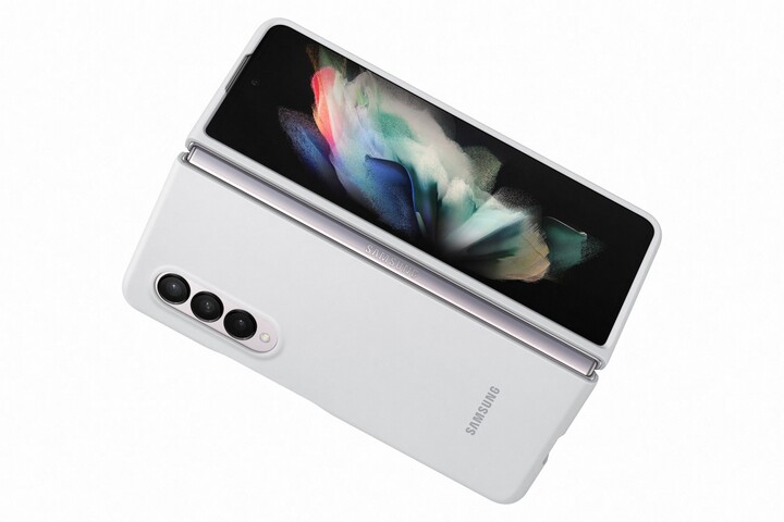 Samsung silikonový zadní kryt pro Galaxy Z Fold3, bílá_2076958063