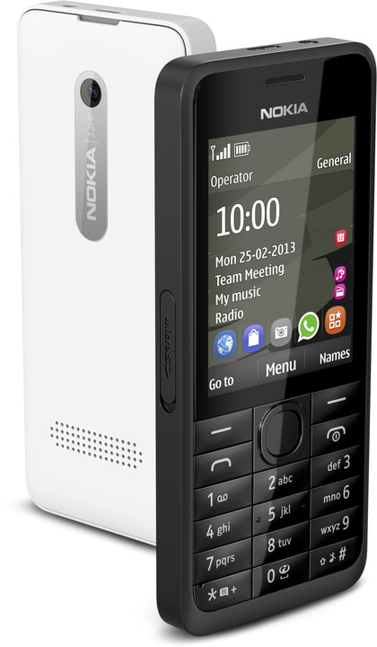 Nokia 301 Dual SIM, černá_1406882628