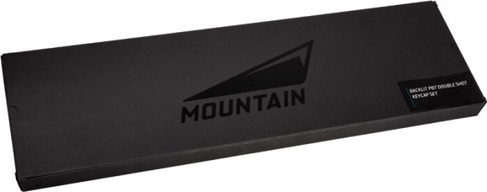 Mountain vyměnitelné klávesy PBT, 114 kláves, černé, US
