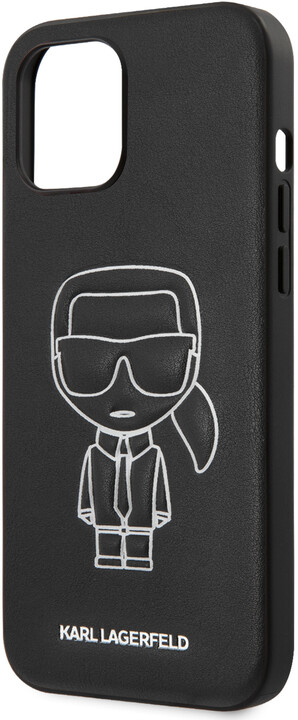 Karl Lagerfeld ochranný kryt Embossed pro iPhone 12 Pro Max, černá_323097786