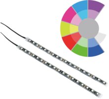 SilentiumPC led pásky Aurora RGB-302, 2 pásky 30cm, 8 barev_1632445758
