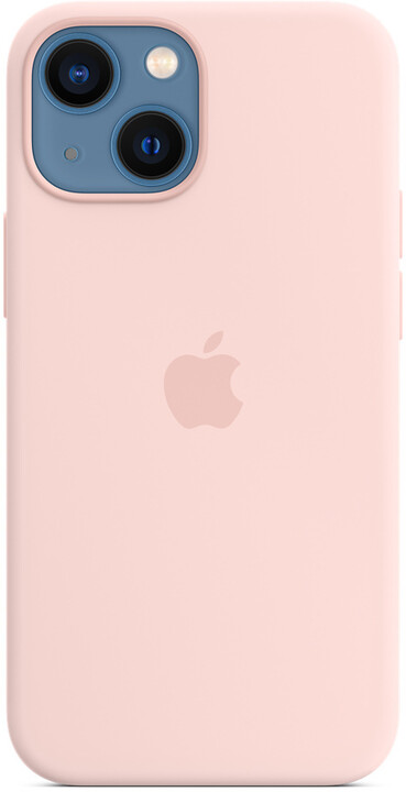 Apple silikonový kryt s MagSafe pro iPhone 13 mini, křídově růžová_391479036