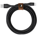 Belkin kabel DuraTek USB-A - USB-C, M/M, opletený, s řemínekm, 1.2m, černá_1934793183