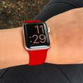 MAX silikonový řemínek pro Apple Watch 4/5, 40mm, červená_920746450
