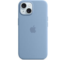 Apple Silikonový kryt s MagSafe pro iPhone 15, ledově modrá MT0Y3ZM/A