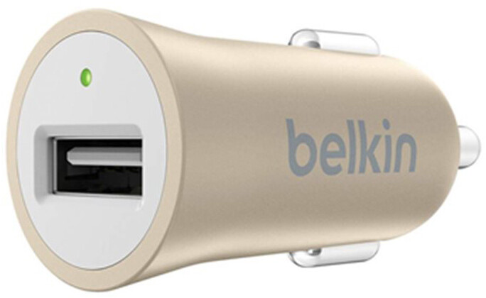 Belkin USB nabíječka MIXIT Metallic do autozásuvky 1x2.4A, zlatá_1452642641