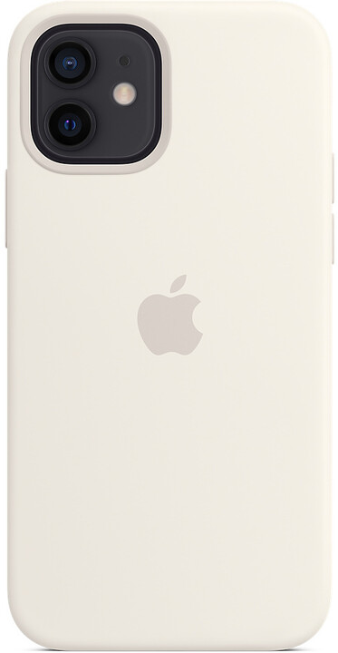 Apple silikonový kryt s MagSafe pro iPhone 12/12 Pro, bílá_479912851
