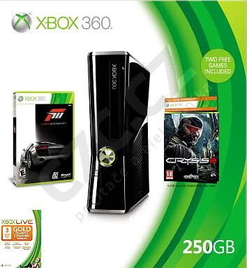 XBOX 360 S 250GB + hry Forza 3 a Crysis 2_1745220134