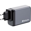 Verbatim cestovní adaptér GNC-240, GaN, 3x USB-C PD 140W/100W/65W, 1xUSB-A QC 3.0, šedá_2117691805