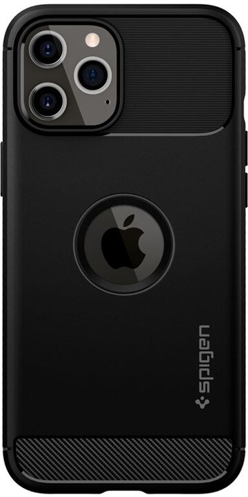 Spigen ochranný kryt Rugged Armor pro iPhone 12 Pro Max, černá