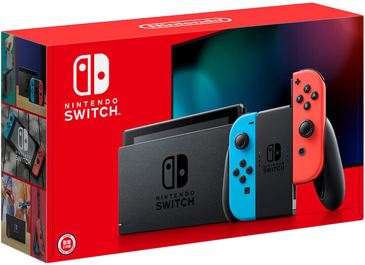 Nintendo Switch (2019), červená/modrá_1069990204