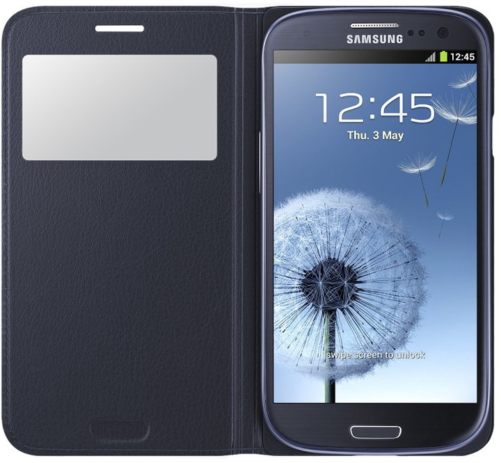 Samsung S-view EF-CI930BL pro Galaxy S III Neo (i9301), modrá indigo_232630337