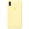 Apple silikonový kryt na iPhone XS Max, jemné žlutá