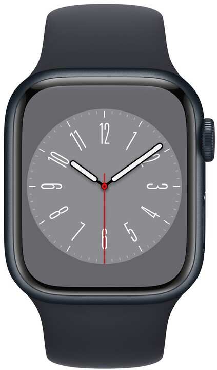 Apple Watch Series 8, Cellular, 41mm, Midnight, Midnight Sport Band_620354112