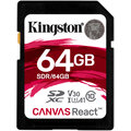 Kingston SDXC Canvas React 64GB 100MB/s UHS-I U3