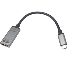 PremiumCord adaptér USB-C - HDMI, 8K@60Hz, 4K@144Hz, 20cm, aluminium_2031369092