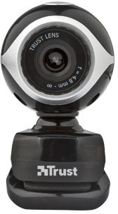 Trust Exis Webcam, černo-stříbrná