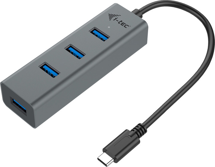 i-tec USB-C Metal 4-portový HUB, 4x USB 3.0_1369472595