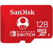 Sandisk Micro SDXC pro Nintendo Switch 128GB 100 MB/s UHS-I U3 Poukaz 200 Kč na nákup na Mall.cz + O2 TV HBO a Sport Pack na dva měsíce