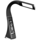 IMMAX LED stolní lampička Leather - 3 různé barvy světla/ flexibilní rameno/ USB/ černá