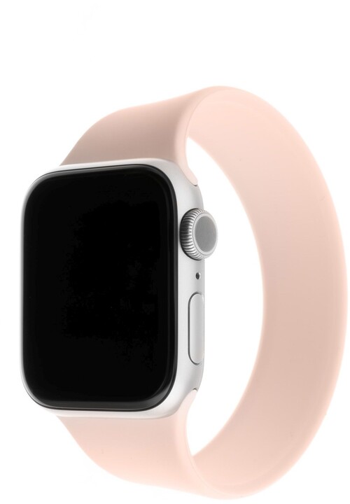 FIXED silikonový řemínek pro Apple Watch, 42/44mm, elastický, velikost L, růžová_849502081
