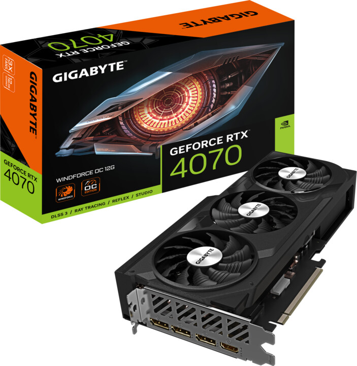 GIGABYTE GeForce RTX 4070 WINDFORCE OC 12G, 12GB GDDR6X_1874060362