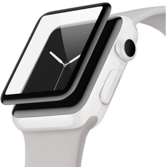 Belkin ochranné sklo pro Apple Watch Series 2/3, zahnuté, voděodolné, (38mm)_1412262422