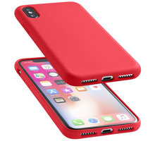 CellularLine ochranný silikonový kryt SENSATION pro iPhone X, červený_773625979