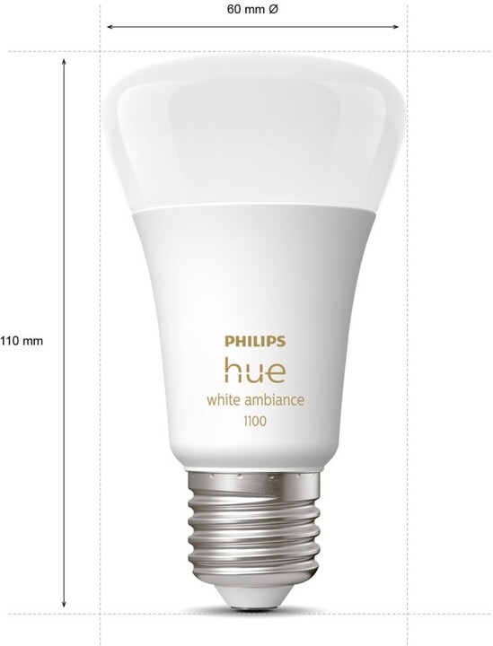 Philips Hue White Ambiance 8W 1100 E27 starter kit_1657925479