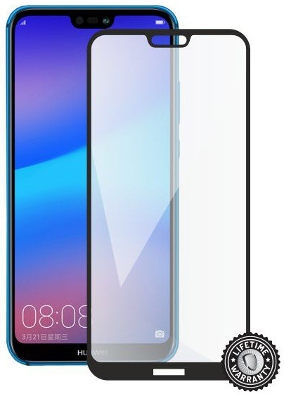 Screenshield pro HUAWEI P20 Lite Tempered Glass protection (full COVER black)_815896531
