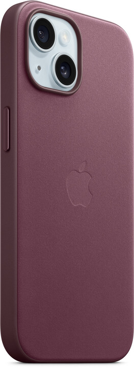 Apple kryt z tkaniny FineWoven s MagSafe na iPhone 15, morušově rudá_846999775