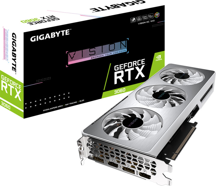 GIGABYTE GeForce RTX 3060 VISION OC 12G, LHR, 12GB GDDR6_1287196599