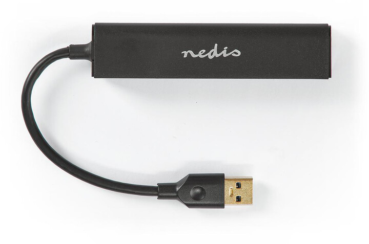 Nedis rozbočovat USB 3.0, 4xUSB, 5Gb/s, černá