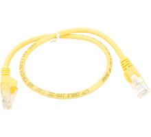 UTP kabel rovný kat.6 (PC-HUB) - 1m, žlutá sp6utp010Y