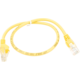 UTP kabel rovný kat.6 (PC-HUB) - 3m, žlutá