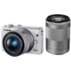 Canon EOS M100 + EF-M 15-45mm IS STM + EF-M 55-200mm IS STM, bílá